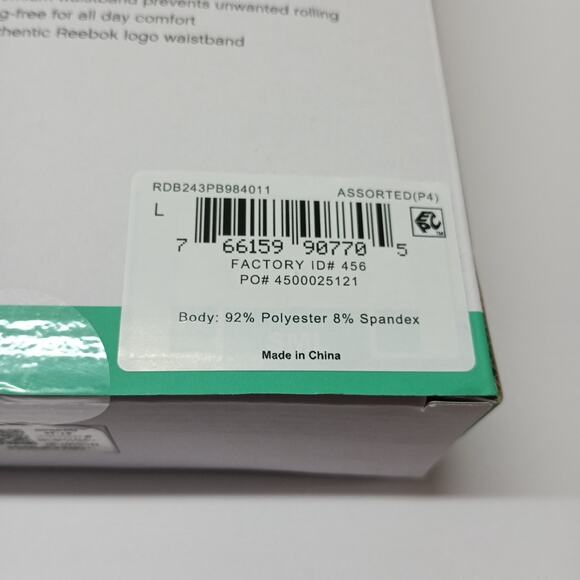 Boys Performance Boxer Briefs Reebok Size L Large (12/14) 5 Pack Moisture Wick - Picture 6 of 6